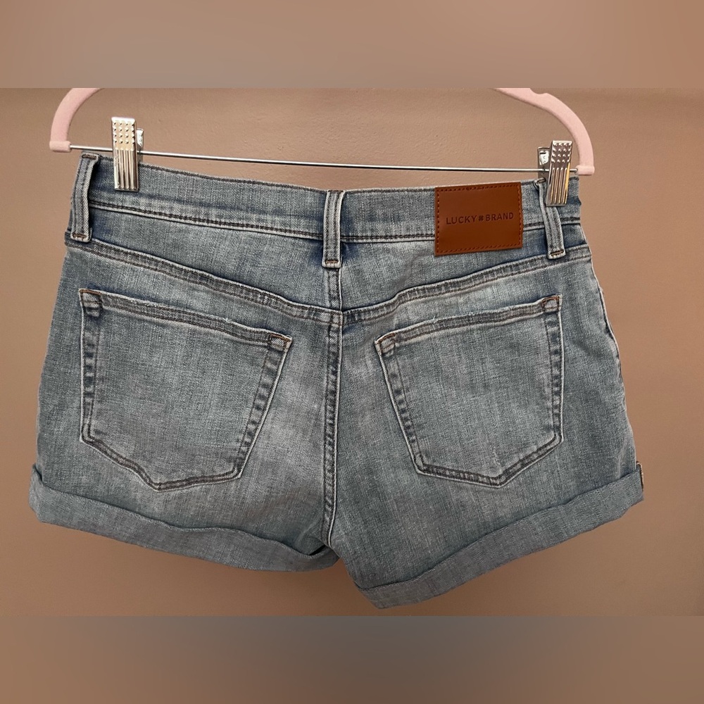 Lucky Brand Ava Mid-rise Roll Shorts - Picture 9 of 13